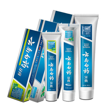 云南白药牙膏薄荷清新香型150g 留兰香型180g 冬青香型135g 组合