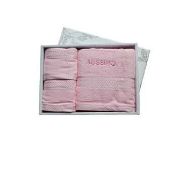AUSSINO澳西奴毛巾浴巾礼盒 粉色