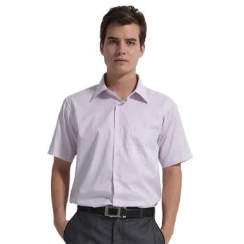 杉杉FIRS 2012夏季新款男士商务休闲经典短袖衬衫系列2色可选 TCT2442D 44