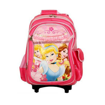 Disney 迪士尼公主小学生拉杆书包PB8074 紫色 粉色