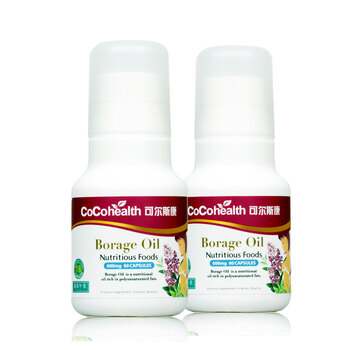 cocohealth可尔斯康琉璃苣油胶囊 600mg*60粒*2瓶