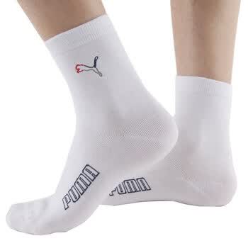 PUMA/彪马 男士男款短筒绣花运动袜P1152017特价款 颜色随机 漂白-中古蓝 25-27cm