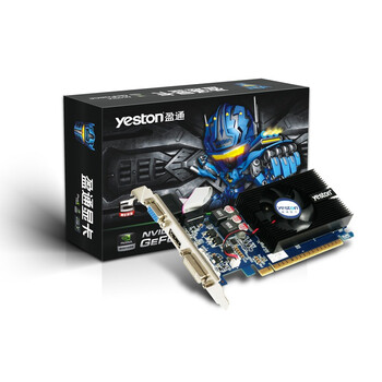 盈通(YESTON)GT620-1024D3 V1 战神版 700MHZ/1066MHZ 1024M/64bit DDR3 PCI-E显卡