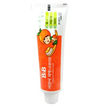 保宁 幼儿牙膏90g*3支 护理用品 橙子