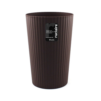 日本阿司倍鹭/ASVEL 日式时尚家用垃圾桶10L（2色） 6219 咖啡色