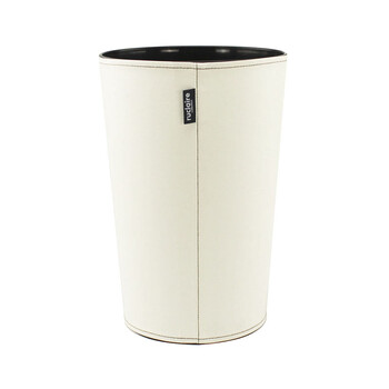日本阿司倍鹭/ASVEL 日式时尚家用皮质垃圾桶10L（白色） 6230