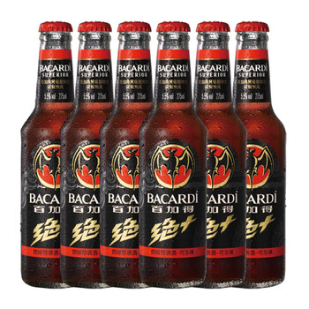 百加得绝+朗姆预调酒可乐味 6瓶装 275ml*6