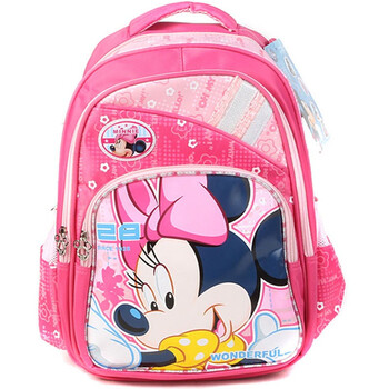 迪士尼Disney 米奇玫粉双肩包小学生儿童书包SM80235