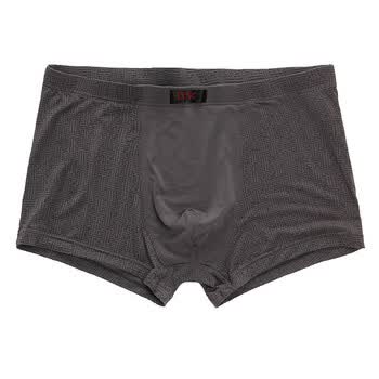 莱斯玛特 LESMART 2012新款四季短裤 略宽松莫代尔内裤MU1204 深灰色 XXXL