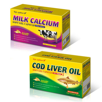 新西兰原装进口 童之梦儿童乳钙60粒装+童之梦鳕鱼鱼肝油(0-1岁)60粒装 套装