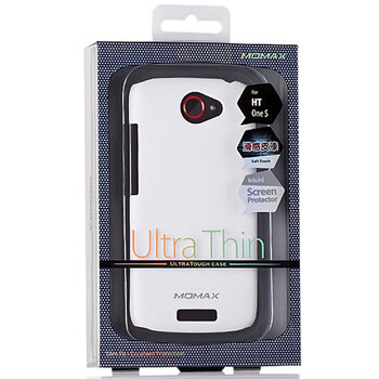摩米士（MOMAX）HTC ONE S/Z520e滑感皮漆保护壳 白色 附送摩米士原厂液晶保护膜