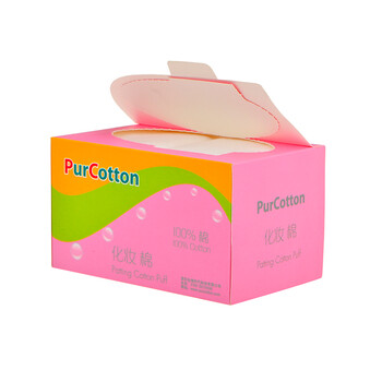 全棉时代Purcotton 彩妆工具 盒装化妆棉110g全棉平纹无纺布/6x7cm,100片/盒*2盒