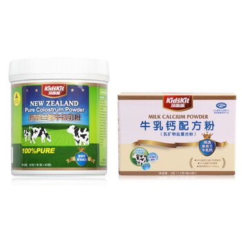 顶呱呱新西兰牛初乳粉（进口）60g + 牛乳钙配方粉30袋 送牛乳钙粉5袋+鳕鱼肝油20粒