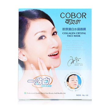 可贝尔COBOR 胶原蛋白水晶面膜5片装（温碧霞版）