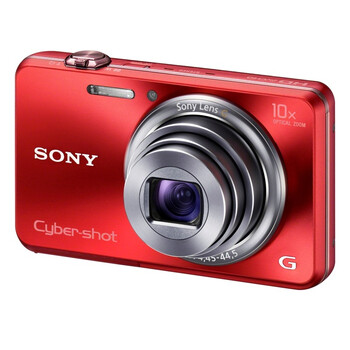 索尼（SONY） DSC-WX150 数码相机 红色（1820万像素 3寸液晶屏 10倍光学变焦 25mm广角）