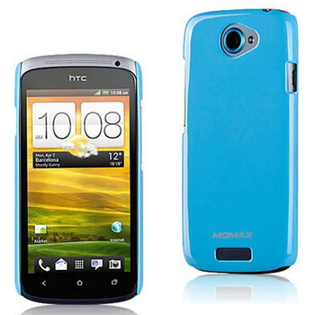 摩米士（MOMAX）HTC ONE S/Z520e/Z560e 超薄耀目光泽保护壳UV蓝色 附送摩米士原厂液晶保护膜
