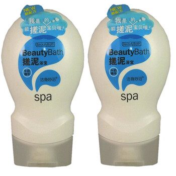 洁身妙芦荟精华浴搓泥浴宝240ml*2瓶