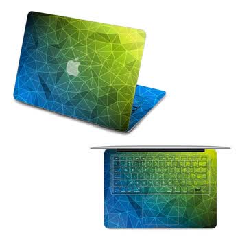 SkinAT MacBook全套保护贴膜 3M材料 蓝绿格调 Pro 15 (Retina)