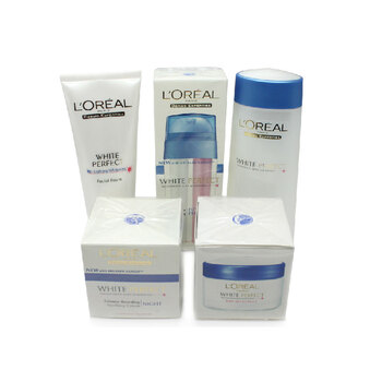 LOREAL PARIS欧莱雅套装正品雪颜美白五件套装 保湿补水护肤品