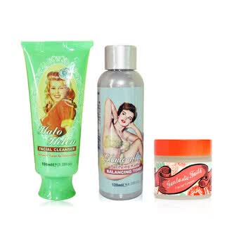 格兰玛弗兰保湿补水全面护理套装 海伦洁面乳100ml+平衡水120ml+奇妙菲丝面霜50ml