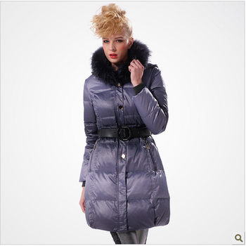 波司登羽绒服 女毛领时尚修身款 BR1950 656(格调褐) 185/104A(XXXL)