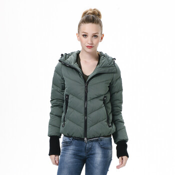 波司登羽绒服 女连帽休闲款 BR2232 1180(绿条坊) 190/108A(XXXXL)