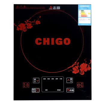 志高(chigo) C20L-810(A） 时尚整板触摸防水送汤锅炒锅 电磁炉 黑色
