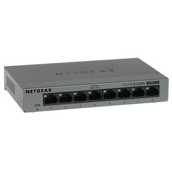 网件（Netgear）GS308 8端口 1000M铁壳以太网交换机