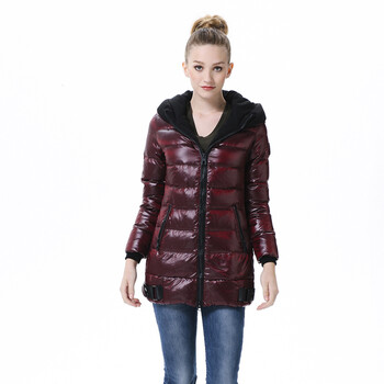 波司登羽绒服 女连帽时尚修身款 BR2302 1305(名流红) 190/108A(XXXXL)