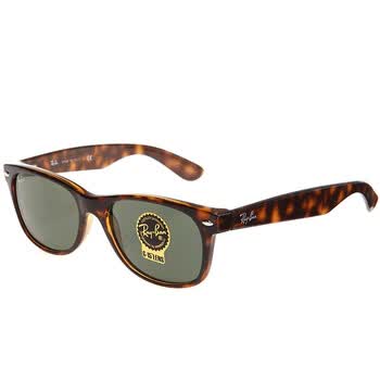 RAYBAN 雷朋 中性款玳瑁镜架绿色镜片太阳镜 2132 902L 55MM hz