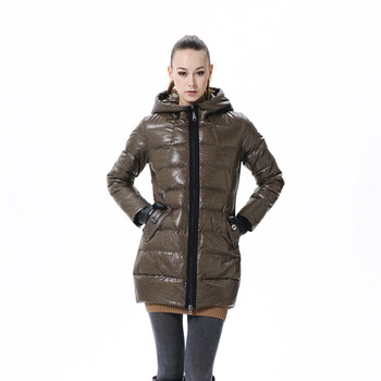 波司登羽绒服 女简约连帽宽松款 BR2304 1295(欧纱黄) 190/108A(XXXXL)