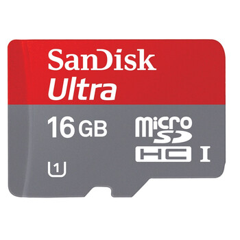 闪迪（SanDisk）Ultra至尊高速Micro-SDHC移动存储卡 16GB-Class10-UHS1-30MB/s （TF卡）新品中文包装