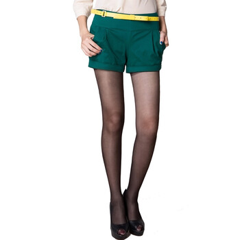 蒂蒂卡娜/TT.COLOR 2012 新款女装夏装 OL百搭时尚糖果色短裤热裤裤子T2K10 绿色 L