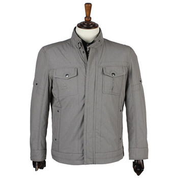 Earthcamel/神州骆驼2012冬装新款男士棉服休闲外套厚男M90720 浅灰 XXXL