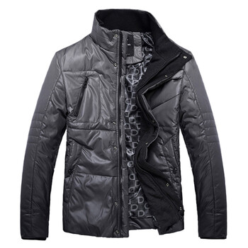 神州骆驼 2012新品 男款棉服 EC8906 深灰 XXXL