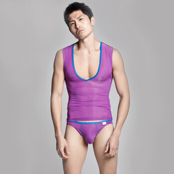 Hb新品炫彩社Ⅱ <em>男士</em>时尚紫色<em>超薄透明</em>舒适性