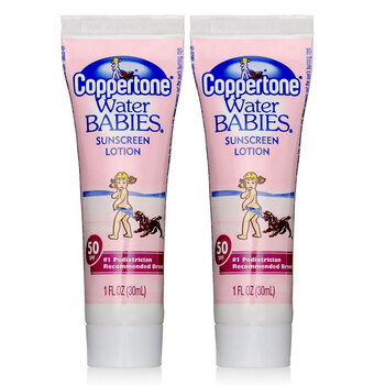 今日年中超级团！Coppertone水宝宝水嫩防晒乳 防水 防晒霜SPF50 30ml*2支