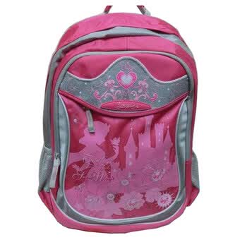 迪士尼/Disney 公主学生书包/双肩休闲背包PL0068玫红色 新品惊喜直降！