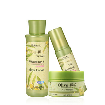 依风 olive 夏日清爽补水套装 （面膜润肤水400ml+润肤凝胶120g+晚霜50g）