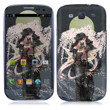 IdeaSkin 三星 I9300 Galaxy SIII/I9308/I939 樱花“夜” 外壳保护套皮贴膜 DCUC061889