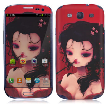IdeaSkin 三星 I9300 Galaxy SIII/I9308/I939 艺伎 外壳保护套皮贴膜 DCUA620328