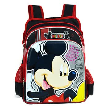 迪士尼 CL-M0374D 米奇小学生双肩书包 新品惊喜直降！ 黑红