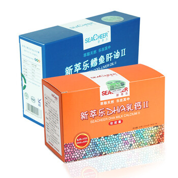 新萃乐 二段钙油黄金组合装 1盒30粒鳕鱼肝油+1盒60粒DHA乳钙