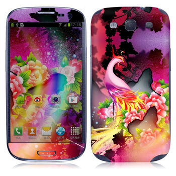 IdeaSkin 三星 I9300 Galaxy SIII/I9308/I939 丹凤朝阳 外壳保护套皮贴膜 DCUB311021