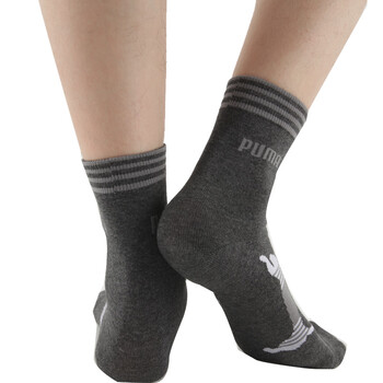 PUMA 彪马 精梳棉 男士提花休闲 短袜子P1157006 深花灰-冷灰 25-27cm