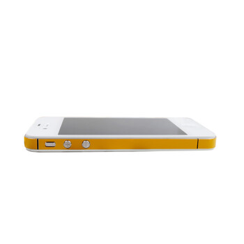 SkinAT 苹果iPhone4/4S 边框贴膜 侧边贴 橙 iphone 4