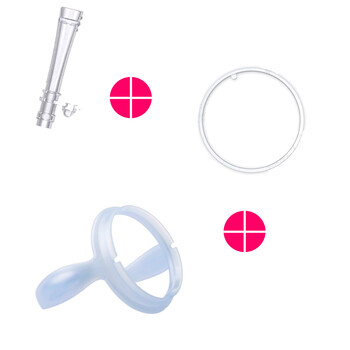 nuby/努比 “自然乳感”系列通用握把单入9010+吸管杯吸管上端9007+吸管杯防漏垫圈9008 3件套组合