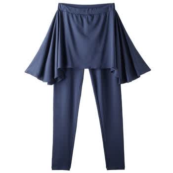 Giordano佐丹奴BSX 女侧摆叠褶裆裙裤袜 04492011 蓝色 均码