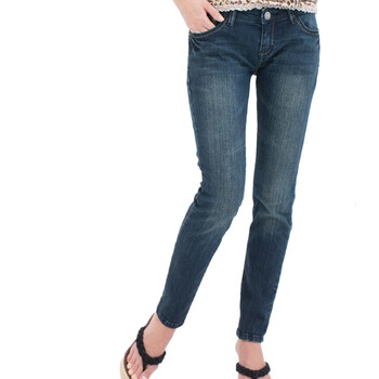 麦考林Jeans 女装 JANE复古洗水小脚牛仔 多色可选 SF127248 牛仔兰35 29