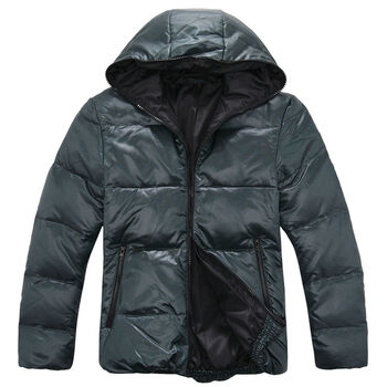 Q&X凯安斯 韩版时尚休闲羽绒服 9120402410 草绿 XXL